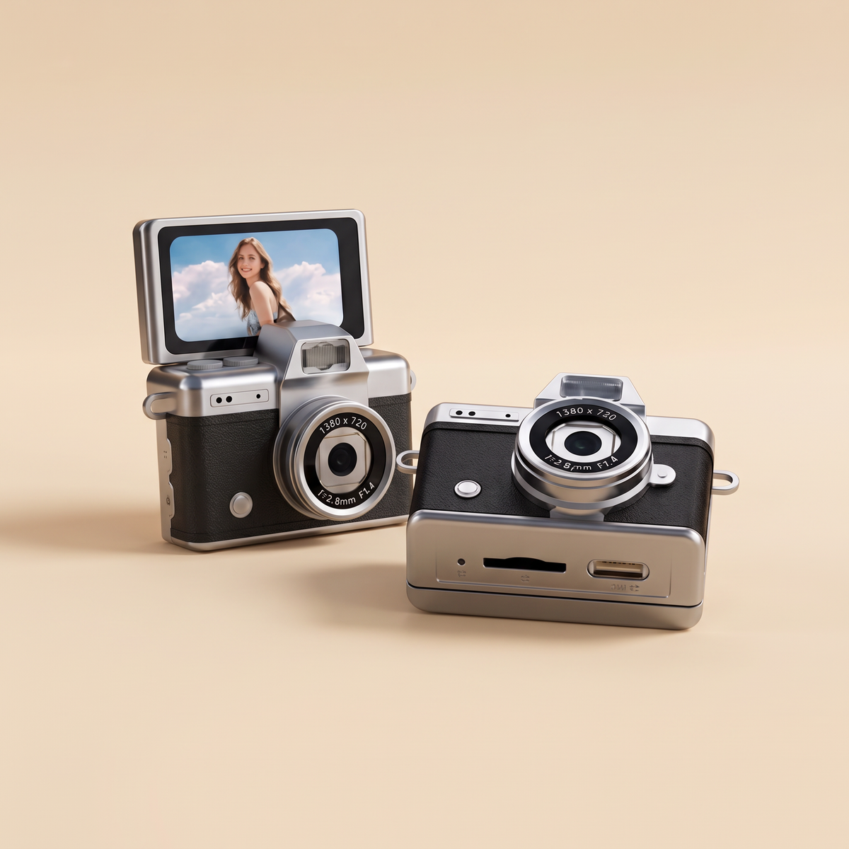 MiniCámara Pantalla Abatible